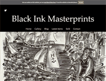 Tablet Screenshot of blackinkprints.com